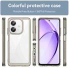 For OPPO A3 4G / A40 / A40m / A60 Colorful Series Acrylic Hybrid TPU Phone Case(Transparent Grey) - 2