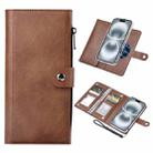 For iPhone 16 Plus ViLi GVS-C Series MagSafe Magnetic RFID Leather Flip Phone Case(Brown) - 1