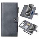 For iPhone 15 Pro Max ViLi GVS-C Series MagSafe Magnetic RFID Leather Flip Phone Case(Grey) - 1