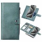 For iPhone 15 Pro Max ViLi GVS-C Series MagSafe Magnetic RFID Leather Flip Phone Case(Green) - 1