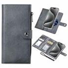 For iPhone 15 Pro ViLi GVS-C Series MagSafe Magnetic RFID Leather Flip Phone Case(Grey) - 1