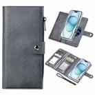 For iPhone 15 ViLi GVS-C Series MagSafe Magnetic RFID Leather Flip Phone Case(Grey) - 1