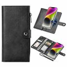 For iPhone 14 Plus ViLi GVS-C Series MagSafe Magnetic RFID Leather Flip Phone Case(Black) - 1