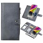 For iPhone 14 Plus ViLi GVS-C Series MagSafe Magnetic RFID Leather Flip Phone Case(Grey) - 1