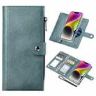 For iPhone 14 Plus ViLi GVS-C Series MagSafe Magnetic RFID Leather Flip Phone Case(Green) - 1