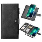 For iPhone 13 Pro Max ViLi GVS-C Series MagSafe Magnetic RFID Leather Flip Phone Case(Black) - 1