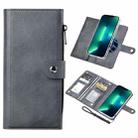 For iPhone 13 Pro Max ViLi GVS-C Series MagSafe Magnetic RFID Leather Flip Phone Case(Grey) - 1