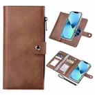 For iPhone 13 ViLi GVS-C Series MagSafe Magnetic RFID Leather Flip Phone Case(Brown) - 1