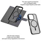 For iPhone 16 Pro Max ViLi GBS Series MagSafe Magnetic RFID Leather Flip Phone Case(Black) - 3