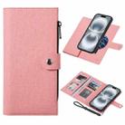 For iPhone 16 Plus ViLi GBS Series MagSafe Magnetic RFID Leather Flip Phone Case(Pink) - 1