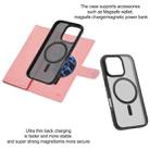 For iPhone 15 Pro ViLi GBS Series MagSafe Magnetic RFID Leather Flip Phone Case(Pink) - 3