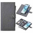 For iPhone 15 Plus ViLi GBS Series MagSafe Magnetic RFID Leather Flip Phone Case(Black) - 1