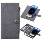 For iPhone 14 Pro Max ViLi GBS Series MagSafe Magnetic RFID Leather Flip Phone Case(Black) - 1