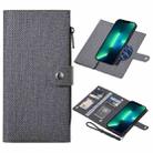 For iPhone 13 Pro Max ViLi GBS Series MagSafe Magnetic RFID Leather Flip Phone Case(Black) - 1