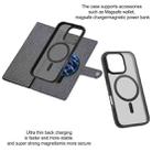 For iPhone 13 Pro Max ViLi GBS Series MagSafe Magnetic RFID Leather Flip Phone Case(Black) - 3