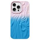 For iPhone 11 Pro Max Wrinkle Gradient Skin-feel Frosted TPU Phone Case(Light Pink Blue) - 1