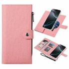 For iPhone 16 Pro Max ViLi GBS-C Series MagSafe Magnetic RFID Leather Flip Phone Case(Pink) - 1