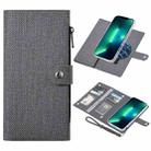 For iPhone 13 Pro ViLi GBS-C Series MagSafe Magnetic RFID Leather Flip Phone Case(Black) - 1