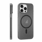 For iPhone 13 Pro PC Corrugated MagSafe Phone Case(Black) - 2