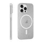 For iPhone 13 Pro Max PC Corrugated MagSafe Phone Case(White) - 2