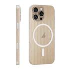 For iPhone 16 Pro Max PC Corrugated MagSafe Phone Case(White) - 2