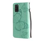 For OPPO A52 / A72 / A92 3D Butterflies Embossing Pattern Horizontal Flip Leather Case with Holder & Card Slot & Wallet & Lanyard(Green) - 3