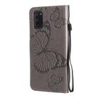 For OPPO A52 / A72 / A92 3D Butterflies Embossing Pattern Horizontal Flip Leather Case with Holder & Card Slot & Wallet & Lanyard(Grey) - 3