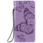 For OPPO Find X2 Lite / Reno3 5G 3D Butterflies Embossing Pattern Horizontal Flip Leather Case with Holder & Card Slot & Wallet & Lanyard(Purple) - 2