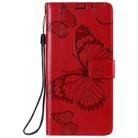 For OPPO Find X2 Lite / Reno3 5G 3D Butterflies Embossing Pattern Horizontal Flip Leather Case with Holder & Card Slot & Wallet & Lanyard(Red) - 2
