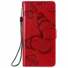 For OPPO Find X2 Lite / Reno3 5G 3D Butterflies Embossing Pattern Horizontal Flip Leather Case with Holder & Card Slot & Wallet & Lanyard(Red) - 2