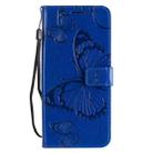 For OPPO Reno 3 Pro 5G / Find X2 Neo 3D Butterflies Embossing Pattern Horizontal Flip Leather Case with Holder & Card Slot & Wallet & Lanyard(Blue) - 2