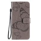 For OPPO Reno 3 Pro 5G / Find X2 Neo 3D Butterflies Embossing Pattern Horizontal Flip Leather Case with Holder & Card Slot & Wallet & Lanyard(Grey) - 2