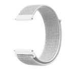 For Samsung Galaxy Watch 46mm Nylon Braided Watch Band(Summit White) - 1