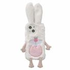 For iPhone 15 Plus Cute Bucktooth Rabbit Plush TPU Phone Case(Beige) - 1