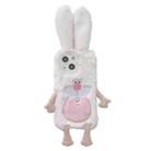 For iPhone 15 Cute Bucktooth Rabbit Plush TPU Phone Case(Beige) - 1