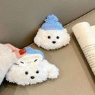 For AirPods Pro 2 Cute Plush Puppy Bluetooth Earphone Protective Case(Blue White) - 3