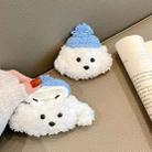 For AirPods Pro Cute Plush Puppy Bluetooth Earphone Protective Case(Blue White) - 3