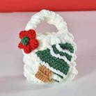 For AirPods Pro 2 Woven Plush Bag Shape Bluetooth Earphone Protective Case(White Christmas Tree) - 1