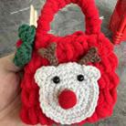 For AirPods 3 Woven Plush Bag Shape Bluetooth Earphone Protective Case(Red Elk) - 1