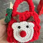 Universal Woven Plush Bag Shape Bluetooth Earphone Protective Case(Red Elk) - 1