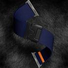 For Apple Watch 46mm / 49mm / 45mm / 44mm Parachute Buckle Elastic Nylon Watch Band(Midnight Blue) - 2