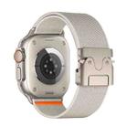 For Apple Watch 46mm / 49mm / 45mm / 44mm Parachute Buckle Elastic Nylon Watch Band(Starlight) - 3