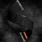 For Apple Watch 42mm / 41mm / 40mm / 38mm Parachute Buckle Elastic Nylon Watch Band(Black) - 2