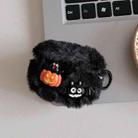 For AirPods 4 Plush Earphone Protective Soft Case(Pumpkin Batman) - 1