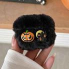 For AirPods 4 Plush Earphone Protective Soft Case(Pumpkin House) - 1