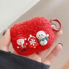 For AirPods Pro 2 / Pro Plush Earphone Protective Soft Case(Santa Claus and Snowman) - 1