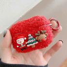 For AirPods 3 Plush Earphone Protective Soft Case(Santa Claus and Elk) - 1