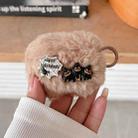 For AirPods 3 Plush Earphone Protective Soft Case(Spider Web Pumpkin) - 1