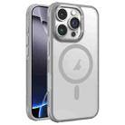 For iPhone 16 Pro Max Hardware Side Cooling Skin Feel Frosted Metal Lens Frame MagSafe Phone Case(Grey) - 1