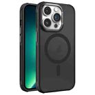 For iPhone 13 Pro Max Hardware Side Cooling Skin Feel Frosted Metal Lens Frame MagSafe Phone Case(Black) - 1